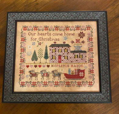 Mistletoe Manor Sampler and Smalls with Valdani Floss