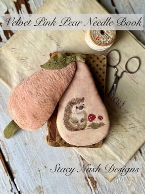 Velvet Pink Pear Needle Book