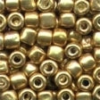 05557 Old Gold Glass Pebble Beads