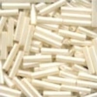 80123 Medium Bugle Beads -  Cream