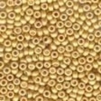 03557 Antique Glass Seed Beads - Color - Satin Old Gold
