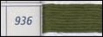 936 - DMC Very Dark Avocado Green