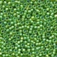 62049 Frosted Seed Beads -  Spring Green