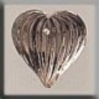 12067 Medium Fluted Heart Rosaline Glass Treasure
