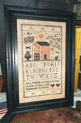 Friends of The Mill Sampler - Cross Stitch Pattern ( Chessie & Me )