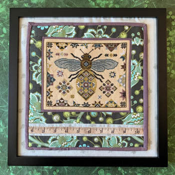 Quilting Bee - Cross Stitch Pattern - ( The Blue Flower )