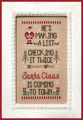 Santa's List - Cross Stitch Pattern