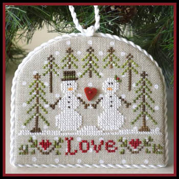 Snow Love - Cross Stitch Pattern ( Country Cottage Needleworks )