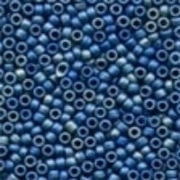03046 Antique Glass Seed Beads - Color -  Matte Cadet Blue