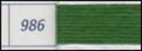 986 - DMC Very Dark Forest Green