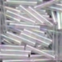 90161 Large Bugle Beads - Crystal