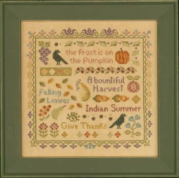 Antique Autumn Sampler - Elizabeth's Needlework Designs