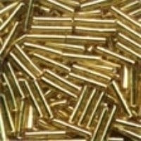 82011 Medium Bugle Beads - Victorian Gold