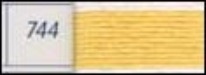 744 - DMC Pale Yellow