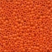 02061 Glass Seed Beads - Crayon Dark Orange
