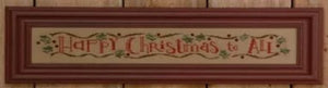 Happy Christmas Row - Cross Stitch Pattern