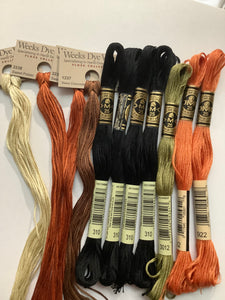 Primitive Halloween Floss Kit