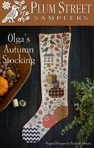 Olga's Autumn Stocking - Plum Street Samplers