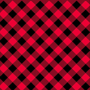 1/2 yard Red/Black Buffalo Check