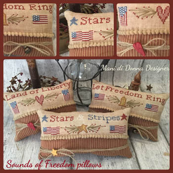 Sounds of Freedom pillows - Mani di Donna
