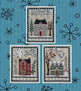 Winter House Trio - Cross Stitch Pattern